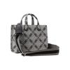 MICHAEL KORS Gigi Diamond Jacquard Tote Bag, Shopping Bag, Handbag Small Women's Gray & Black 30S3S3GM5J-006