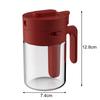 User Friendly Seasoning Container with Clear Glass and Space Saving Design