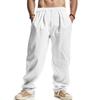 Men's Loose Casual Linen Hip Hop Beach Sports Wide Leg Trousers Mens