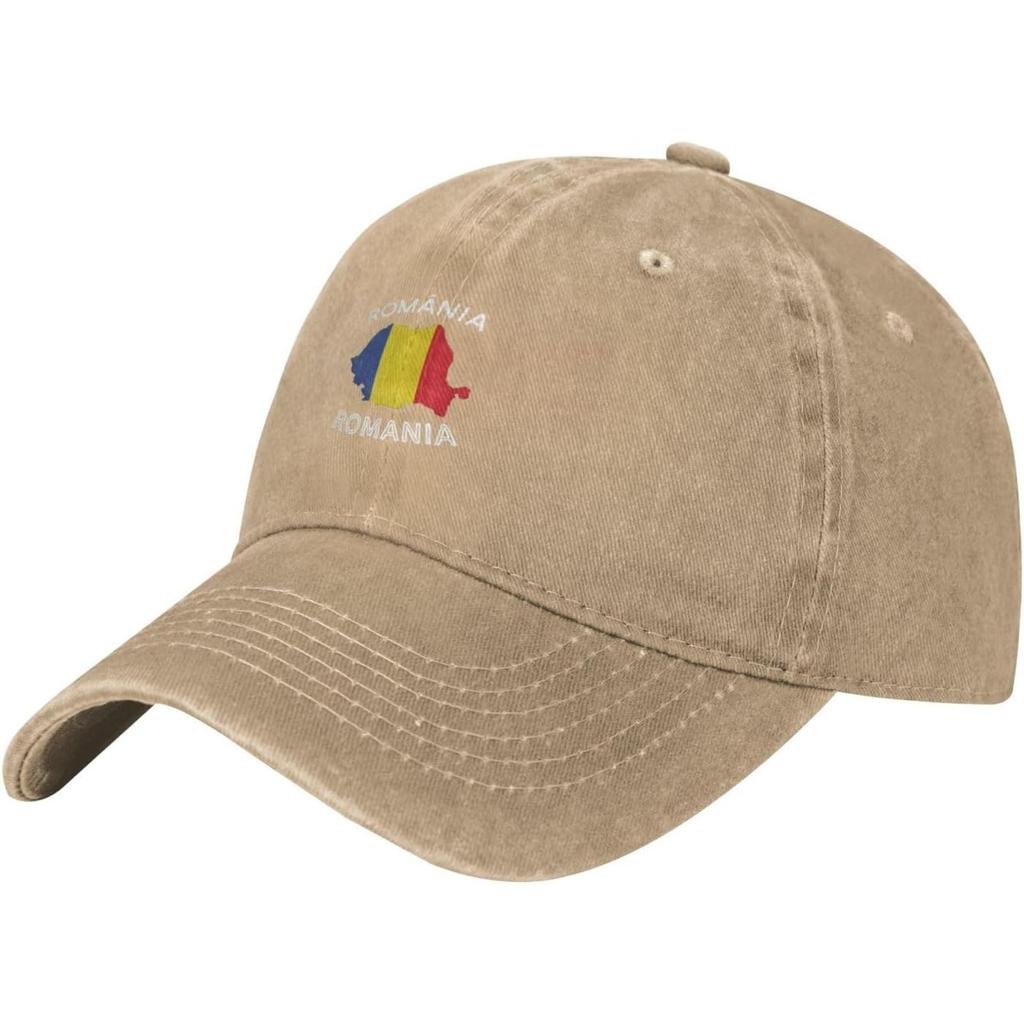 RoUnisexia Map Flag Washed Cotton Baseball Cap Adjustable Sun Hat Unisex