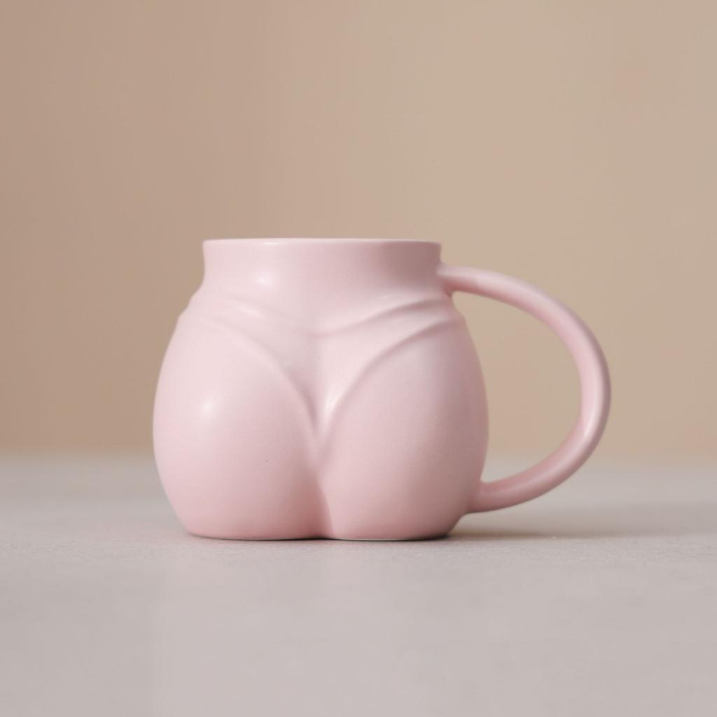 Ceramic Coffee Cup Large Capacity Macaron Color Mug Irregular Latte Cup