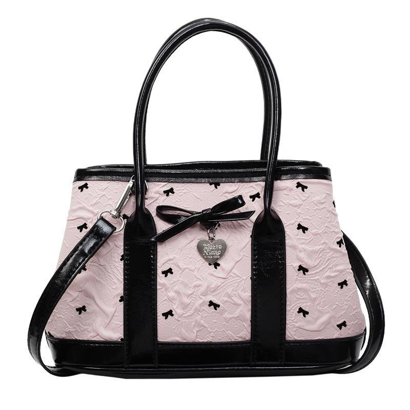 Popular Handbag Bag Women's New Fashionable Exquisite Shoulder Bag Bow Cute Commuter Messenger Bag