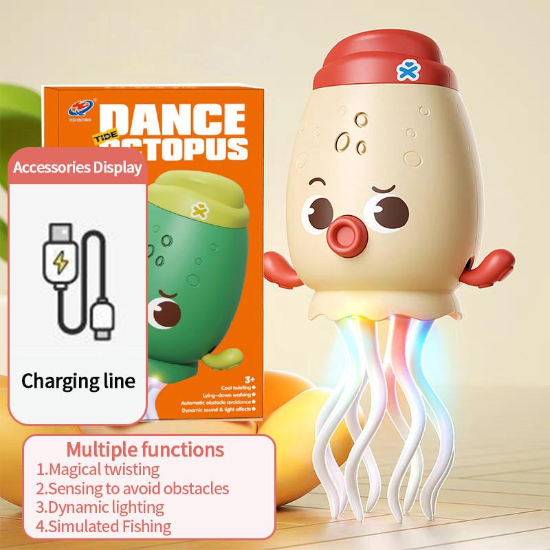 Electronic Dancing Squid Toys Magical Dancing Jellyfish Led Glowing Light Music Playful Dancing Octopu Best Kids Festival Present