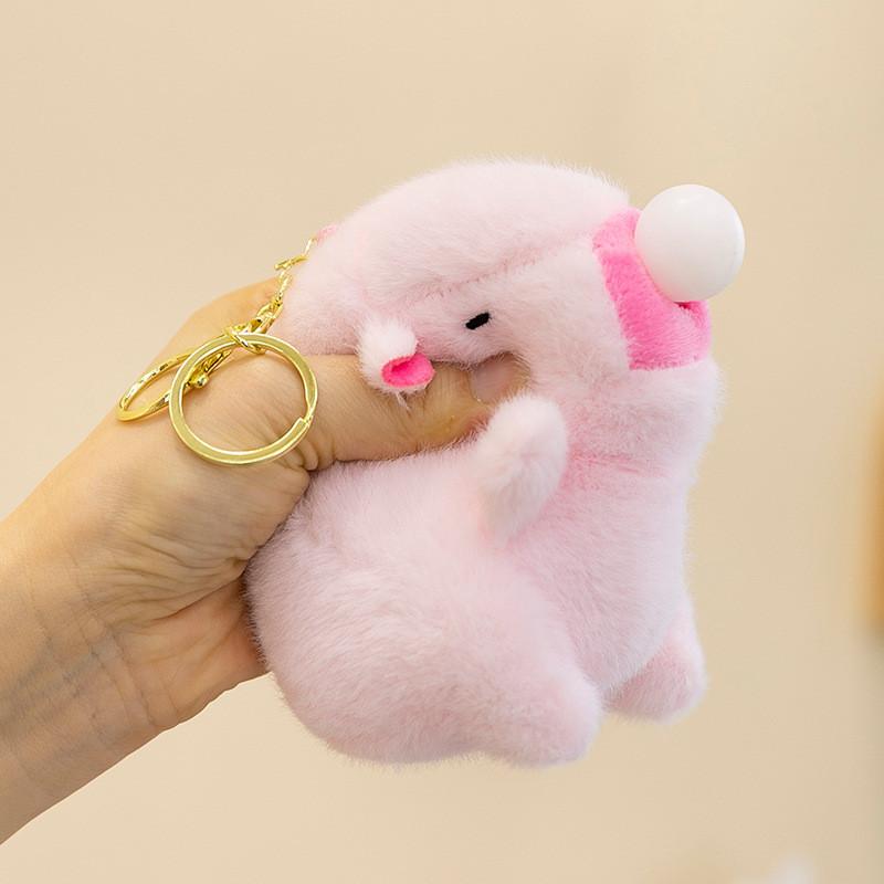 Toy Plush Capybara Keychain Accessory Figure Animal Pendant Gift Decoration