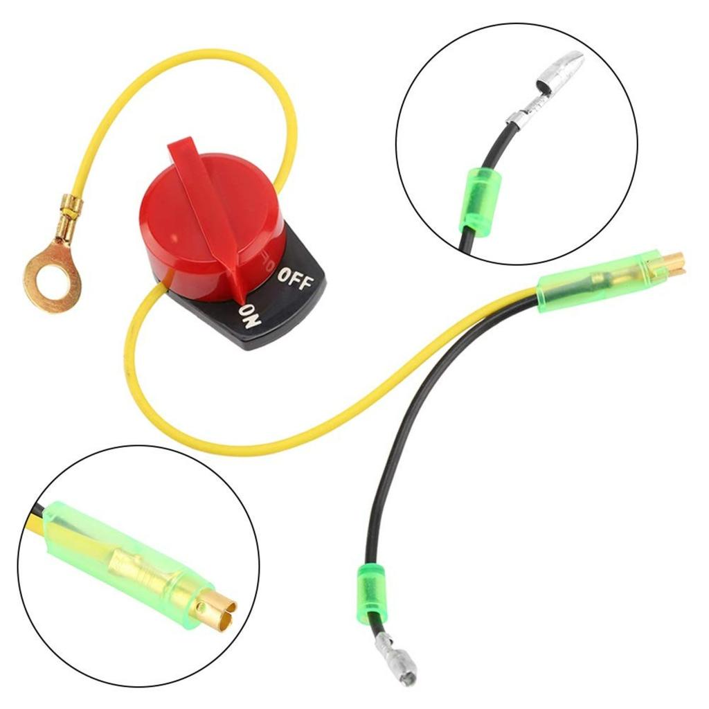 Interruptor Liga Desliga Parada de Motor para Gx110 Gx120 Gx160 Gx200 Gx240 Gx270 Gx340 Gx390 Botão de Parada Liga Desliga Parada