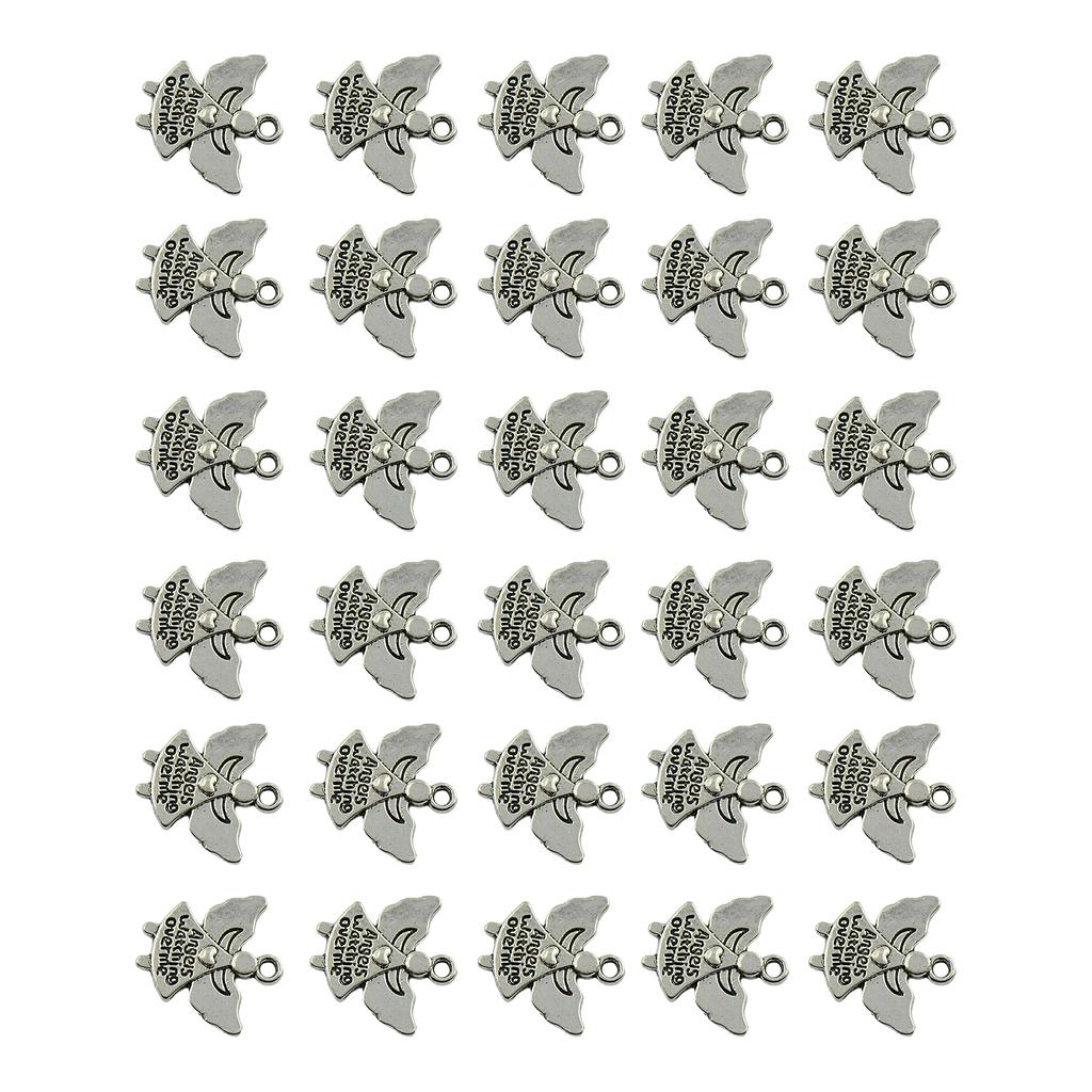 30pcs Tibetan Angel Charms Pendants Eye Catching Angel Pendants Charm For Creative Jewelry And Craft Designs