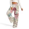 Women's Fashion Casual Loose Floral Print Wide Leg Sweatpants