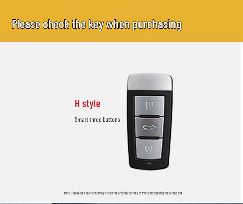 Volkswagen Magotan/CC Key Case (Metal Shell, 2010-2018)