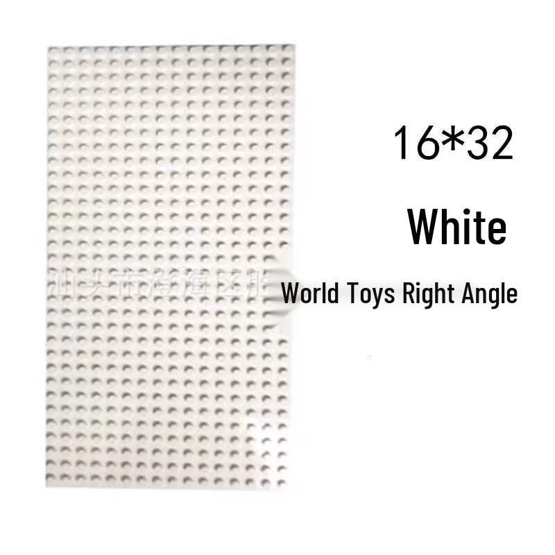 Cross-border 16x32 Large Particle Building Block Baseplate with 24x24 Rounded Corner, Right Angle, 38.4x38.4 Wall Baseplate