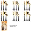 Popular Stainless Steel Cutlery Set 24 Pieces Gift Box Household Knives Forks  Spoons Kitchen Household