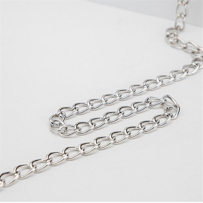 Sexy Punk Choker Collar Leather Bondage Body Cosplay Goth Jewelry Women Gothic Necklace Harajuku Accessories Belt Fashion SM Traction Chain