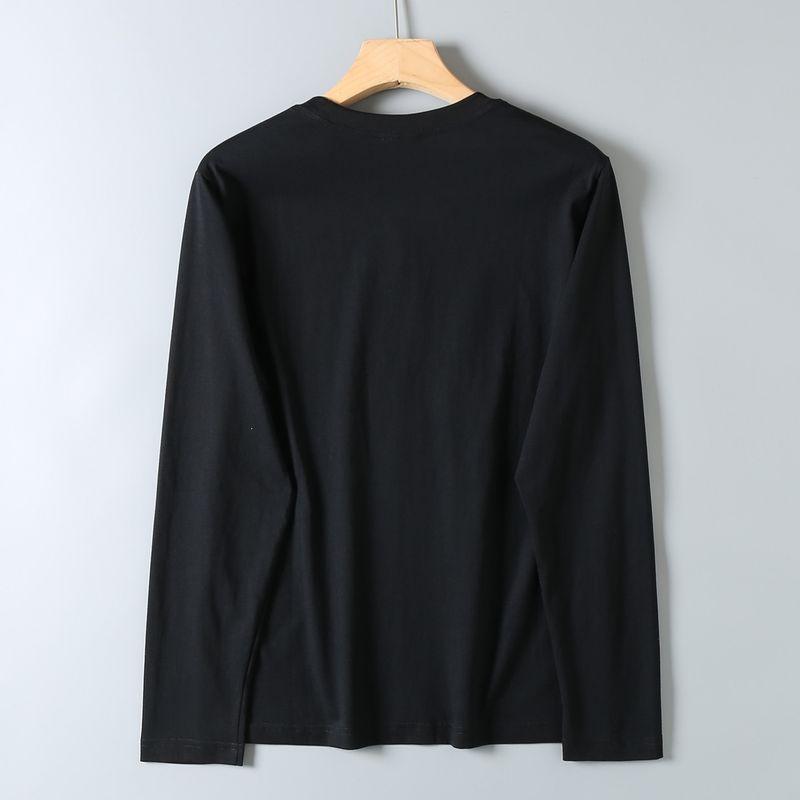 Original Export Surplus Soft and Skin-Friendly Casual Versatile All-Cotton Motorcycle Print Long-Sleeve T-Shirt for Men Trendy