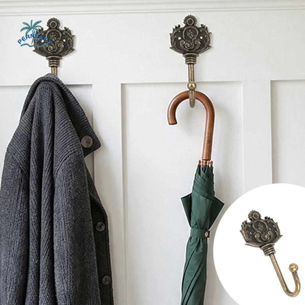 Nordic Style Home Decoration Wall Hook Iron Wall Mounted European Style Metal Hook Creative Vintage Hanging Key Holder Clothes