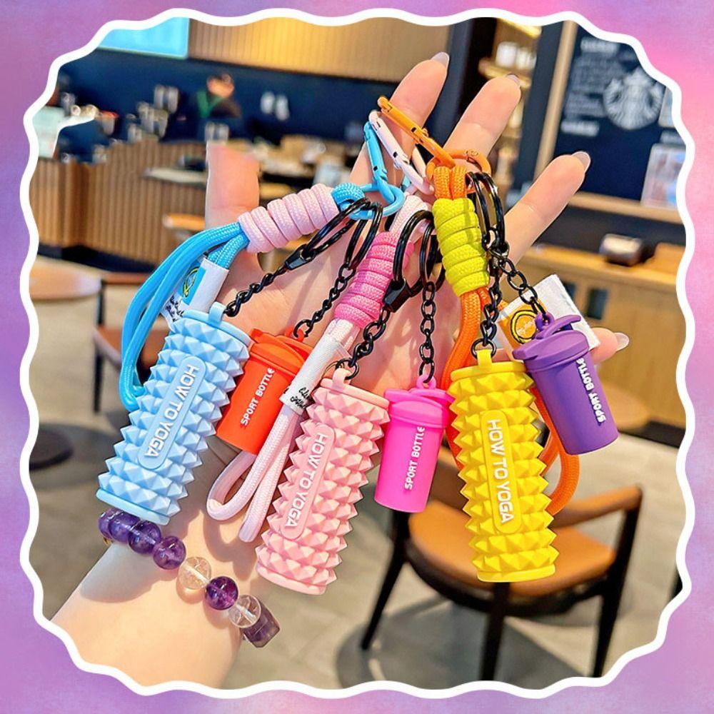 Water Cups Simulation Dumbbells Keyring Detachable Fitness Series Pendant  Bodybuilder