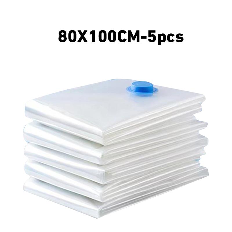 

3/5 шт. Вакуумные пакеты для хранения одежды, постельных принадлежностей, пакеты для экономии места, вакуумный пакет для хранения, складной компрессионный органайзер 40x60cm