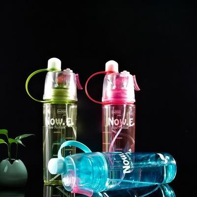 New Creative Spray Water Bottle Portable Atomizing Bottles Outdoor Sports Gym Drinking Drinkware Bottles