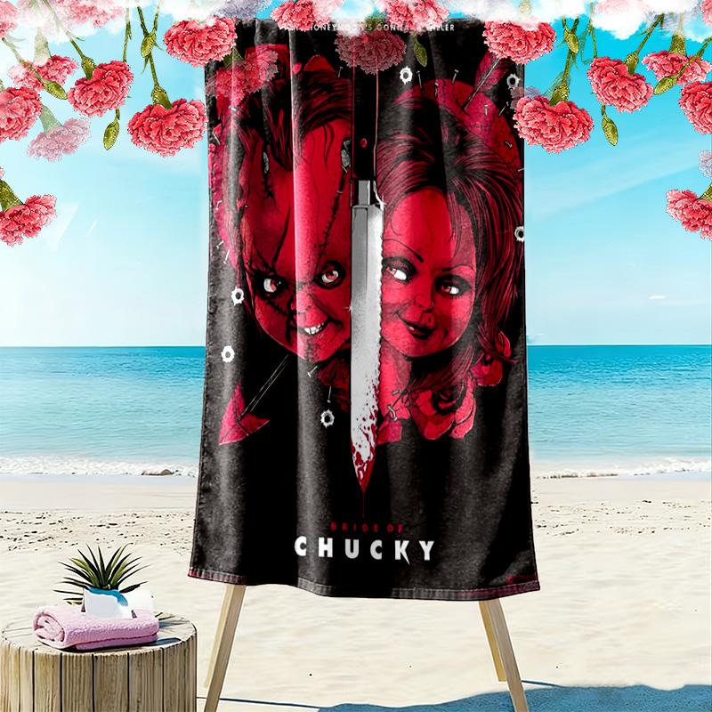 Chucky's Deadly Return beach towel Outdoor camping soft Outdoor pool towel seaside quick-drying swim towel beach Travel and vacation towels Comfort
