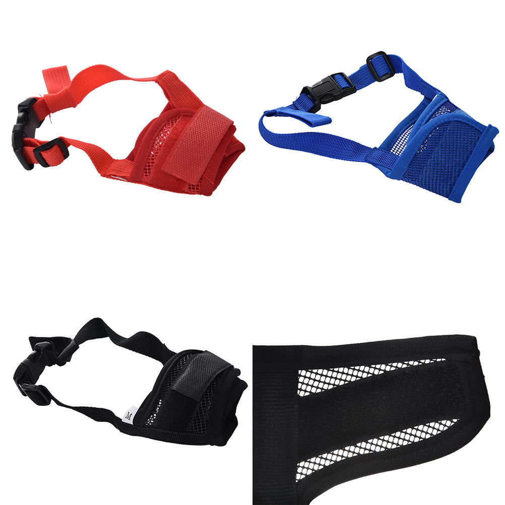 Haustier Hund Verstellbare Maske Bellen Beißen Netz Maulkorb Pflege Anti Kauen