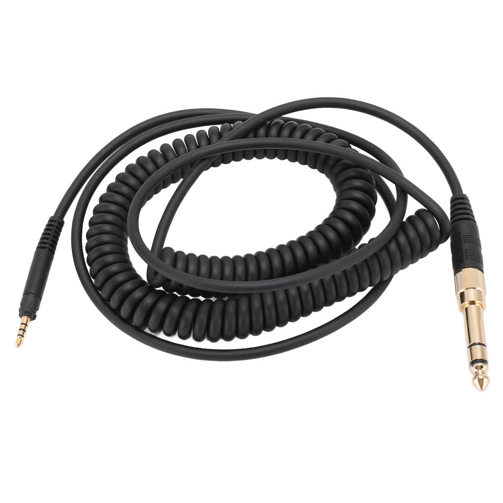 Coiled Headphone Cable Replacement Headset Sound Cord for Sennheiser HD598 HD598Cs HD599 HD569 HD579 HD558 HD518