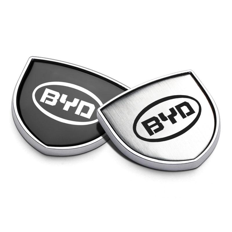 Car Metal Sticker Custom Shield Car Rear Trunk Shield Emblem Badge Sticker For BYD F3 I3 F0 F6 S6 S8 E5 E6 G3 G6 L3 S7 M6 Tang