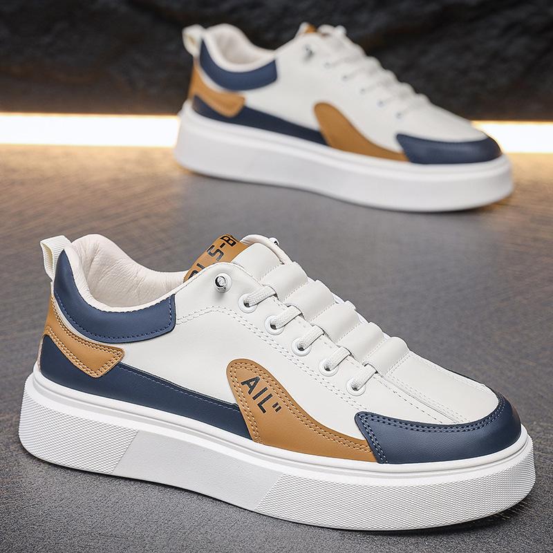 Men's Casual Sports Shoes Low-top Foot-fitting One-pedal Platform-soled Lazy Shoes Fashion Versatile Trendy Men's Shoes Height-increasing Shoes
