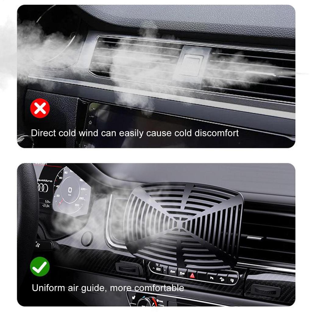 Deflektor výdechu klimatizace do auta Rozšiřovací deflektor výdechu AC 2 kusy Odnímatelná přepážka proti přímému foukání z výdechu vozidla Automobilové