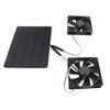Solar Panel Fan Kit 12V 10W Portable Universal Energy Saving 4.7in Exhaust Fan for Greenhouses Pet H