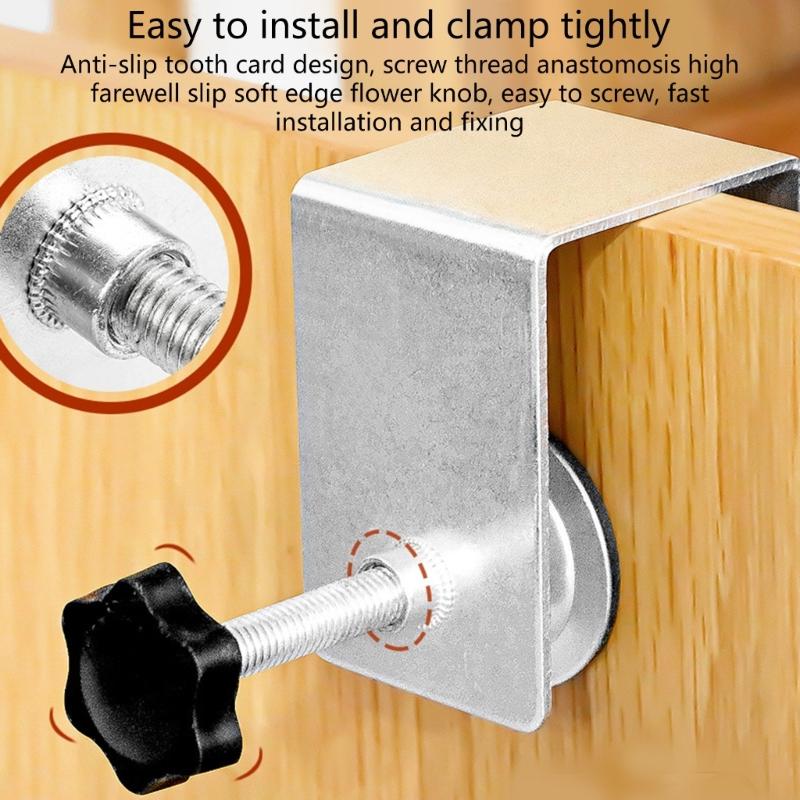 2pcs Drawer Panel Installation Helper Drawer Front Installation Clamps Convenient Mount Tool for Furniture 0-36mm Length