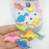 12 Stück Leuchtende Dinosaurier Schuhanhänger PVC Neuheit Dekoration Schuh Mädchen Jungen X-Mas Party Geschenke Schuhzubehör