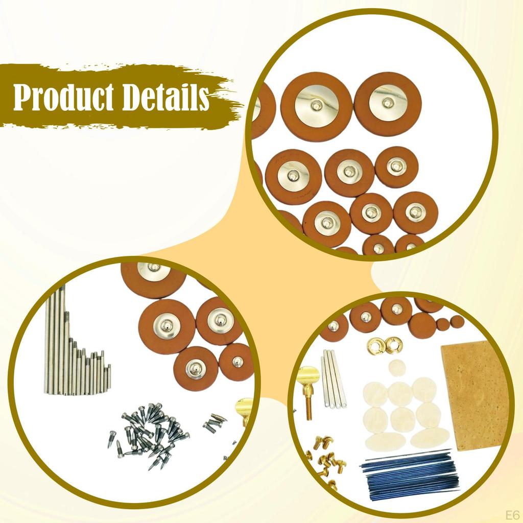 Alto Sax Repair Kit Maintenance Parts Sound Hole Pad Saxophone Tools for
