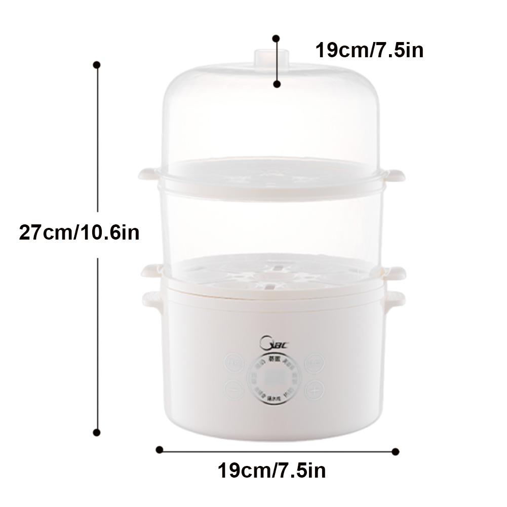 2/3 Layer Egg Cooker Auto Shutoff Electric Egg Cooker 6 Eggs Capacity Tray Multifunctional Egg Poacher for Hard Boiled