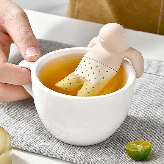Silicone Tea Filter Hanging Tea Strainer Reusable Tea Infuser Unique Tea Brewing Tool for Home Restaurant Outdoor Travel