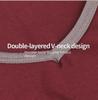 Men's V-Neck Thin Cotton Sweater - Slim, Warm Long-Sleeve Top for Autumn