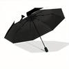 1pc Cat Family Automatic Open 8-Rib Windproof Umbrella, Travel & Commuting, Suitable for All Seasons