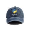 2025 Computer Programmer Language Python Baseball Caps Distressed Hats Cap Men Women Retro Outdoor Summer Adjustable Hat