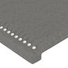 Bed Frame without Mattress Dark Grey 90 x 200 cm Fabric