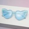 Women Sweet Romantic Heart-shaped Pearl Floral Sunglasses Perfect Gift for Valentine's Day Girlfriend Birthday Gift