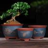 Extra Large Purple Clay Tall Flower Pot 2025 - Cylindrical Ceramic Design