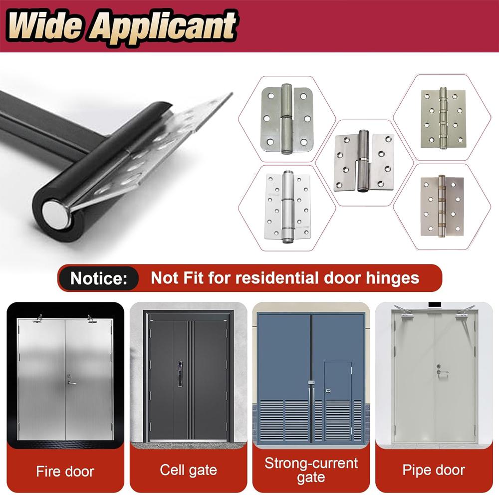 Door Hinge Wrench Kit Door Hinge Adjustment Tool 14/19/23/25mm Precision Tool Set With Replacement Hinge Wrench Heads