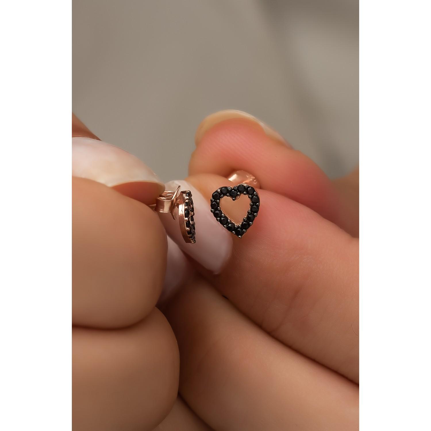

Серьги-сердечки из стерлингового серебра 925 пробы