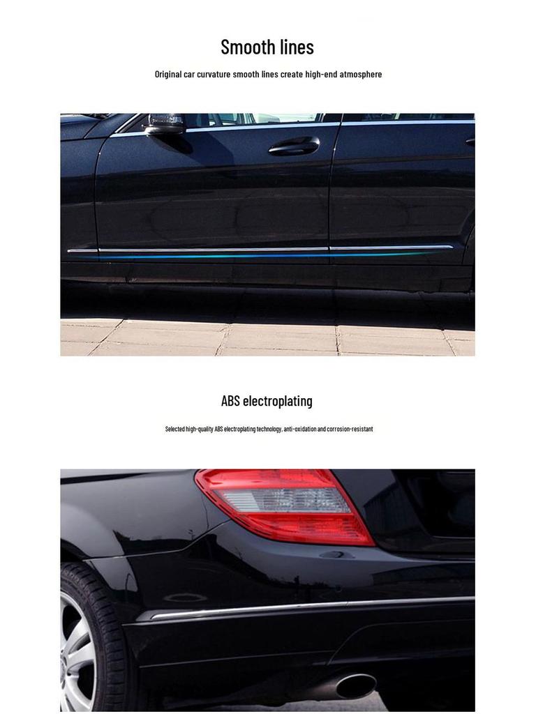 Mercedes-Benz C-Class C180 C200 C260 C300 Bumper & Door Protection Set
