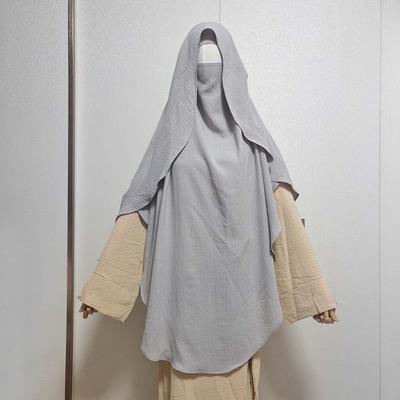 Jazz Maxi Khimar Cape Eid Ramadan Femme Musulman Prayer Hijabs Islamic Women Muslim Long Instant Hijab Headscarf Kopftuch Scarf