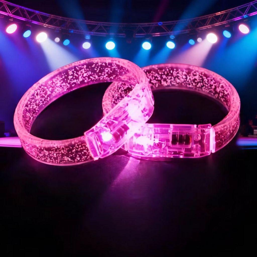 Led Glowing Hand Bracelet Concert Prop Waterproof Flashing Party Accessory For Night Events