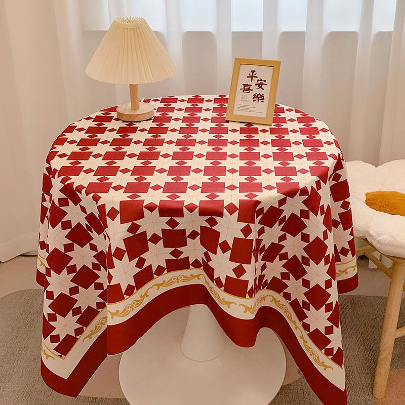 Schachbrett Tischdecke Leichter Luxus Hohes Gefühl Foto Studentenwohnheim Schreibtisch Dekoration Tischdecke Kaffeetischmatte