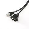 30CM RJ45 Ethernet Extension Cable, Male to Female, with Screw Holes for Secure Installation