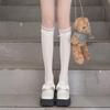 Lolita White Lace Bow Over-the-Knee Velvet Socks