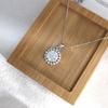 2 Carat Sunflower Moissanite Choker - S925 Sterling Silver Women's Necklace