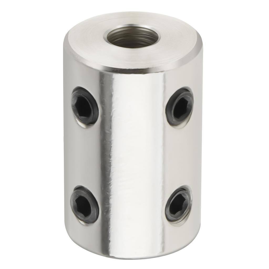 Stiv akselkobling Motorkobling Koblingshylse 5mm/8mm/10mm #45 Stål Sølv for 3D-skriver / RC-robot / Bilmodellaksel / DIY-koder