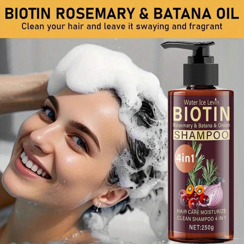 Onion Biotin and Rosemary Shampoo for Hair Growth, Onion Shampoo Moisturizing Hair Care with Onion Extract and Biotin Increase Hydration and Shine