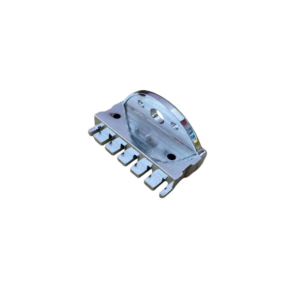 Black Six-String Headless Guitar Bridge Accessory